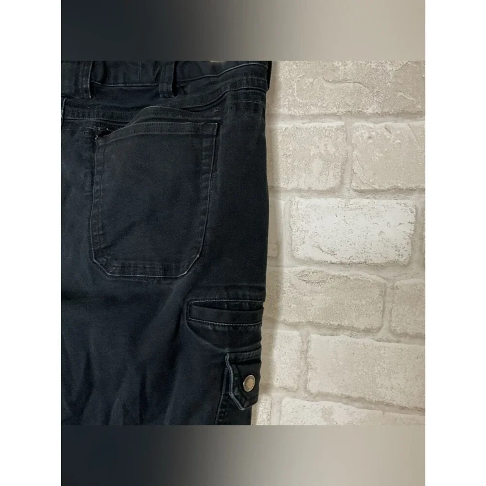 Duluth Curvesetter Waistband Black Cargo Utility Pants Size 12X29